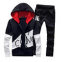 Sportswear Men set Letter Sportswear Sweatsuit Large Size Sporting Suits Tracksuit Male  Track Suit Jacket Hoodie With Pants