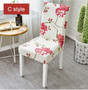 Floral Printing Elastic Stretch Chair Cover Home Decor Dining Chair Cover Spandex For Dining Room Kitchen Wedding Banquet Hotel