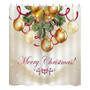 4Pcs Bathroom Accessaries Set Christmas Decor Shower Curtain Toilet Seat Cover Flannel Mat Bathroom Product Home Decor