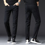 Fashion Men's Jeans Pants Stretch Dark Blue Skinny Jeans For Men Casual Slim Fit Denim Pants Korean Style Male Trousers Jeans