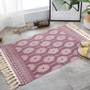 Retro Bohemian Carpet Hand Woven Cotton Linen Carpet Rug  Bedside Rug Geometric Floor Mat Living Room Bedroom Carpet Home Decor