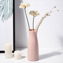 Shatterproof Vase Imitation Ceramic Flower Pot Origami Plastic Vases for Decoration Milky White Basket Arrangement Home Decor