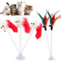 Cat Interactive Toy With Sucker Spring Feather
