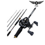 1.8M-2.4M Casting Fishing Rod Reel Combo