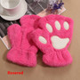 Girls Lovely Winter Warm Fingerless Gloves