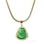 Iced Buddha Pendant w/ 5mm Franco Chain / CROWN Pendant w/ 4mm Rope Chain Set G