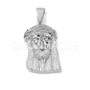 New Lab diamond Micro Pave JUMBO Jesus Face Pendant.