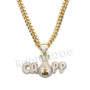 Hiphop Black mafia CAPP dat $$$ Brass Pendant W/ 5mm 18-30 inches Cuban Chain