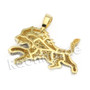 Lab diamond Micro Pave Ferocious Lion King Pendant w/ Miami Cuban Chain BR084