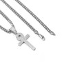 Mens 14K Gold Ankh Cross Charm Brass Pendant W/5mm 24" 30" Cuban Chain