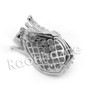 Lab diamond Micro Pave Royal Lion King Pendant w/ Miami Cuban Chain BR074