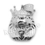 Lab diamond Micro Pave Royal Lion King Pendant w/ Miami Cuban Chain BR074