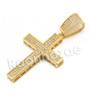 Lab diamond Micro Pave Jesus Cross Pendant w/ Miami Cuban Chain BR064