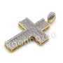 Lab diamond Micro Pave Jesus Cross Pendant w/ Miami Cuban Chain BR039