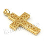 Lab diamond Micro Pave Gold PT Gambino Dogtag Pendant w/ Miami Cuban Chain B24G