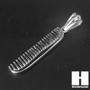 Mens 316L Stainless steel Silver Barber Shop Comb Pendant SS015