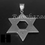 316L Stainless steel Silver 6 Point Star Pendant Miami Cuban SS034