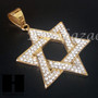 316L Stainless steel Gold 6 Point Star Pendant Miami Cuban SS034