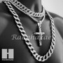 Hip Hop Cross Pendant 16" Choker 18" Tennis 30" Miami Cuban Chain 19S