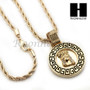 JESUS ROUND ROPE CHAIN DIAMOND CUT 30" CUBAN LINK CHAIN NECKLACE S012