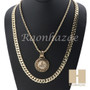 ALLAH ROUND ROPE CHAIN DIAMOND CUT 30" CUBAN LINK CHAIN NECKLACE S013