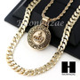 ALLAH ROUND ROPE CHAIN DIAMOND CUT 30" CUBAN LINK CHAIN NECKLACE S013