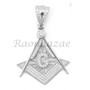 Sterling Silver .925 AAA Lab Diamond Freemason 2.5mm 20" 24" Moon Cut Chain S46