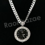 Hip Hop Post Malone Watch Pendant Necklace W/10mm 24" Miami Cuban Chain
