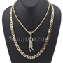 BASKETBALL PLAYER PENDANT DIAMOND CUT 30" CUBAN ROPE CHAIN NECKLACE G34