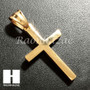 Mens 316L Stainless steel Gold Silver Jesus Cross Small Pendant SS011