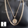 MEN KING TUT ROPE CHAIN DIAMOND CUT 30" CUBAN LINK CHAIN NECKLACE S067