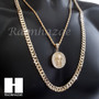 MEN KING TUT ROPE CHAIN DIAMOND CUT 30" CUBAN LINK CHAIN NECKLACE S067