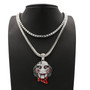 Hip Hop Tekashi69 Pendant W/ Franco & Tennis Choker Chain Set