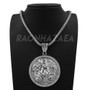 Hip Hop HUGE MEDUSA PENDANT Exclusive Pendant W/ Franco & Tennis Choker Chain Set