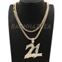 Hip Hop 21 SAVAGE Pendant W/ Franco Chain / Tennis Choker Chain