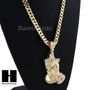 HIP HOP PRAYING HANDS PENDANT 20" 24" 30" CUBAN LINK CHAIN NECKLACE N37