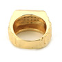 HIP HOP FASHION SOLID "CLASSIC" GOLD PLATED RING BK003G