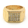 HIP HOP FASHION SOLID "CLASSIC" GOLD PLATED RING BK003G
