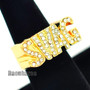 HIP HOP FASHION SOLID CHUNKY SWAG SWAGGER GOLD PLATED RING N001G