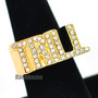HIP HOP FASHION SOLID SWAG TRILL ENTERTAINMENT GOLD PLATED RING N007G