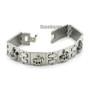 STAINLESS STEEL SILVER MUSLIM ALLAH MUHAMMAD BRACELET STB115S