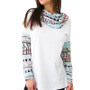 Spring Autumn Womens Bohemian Print Hooded Sweatshirt Long Sleeve Hoodie Pullovers/Free Shipping