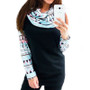 Spring Autumn Womens Bohemian Print Hooded Sweatshirt Long Sleeve Hoodie Pullovers/Free Shipping