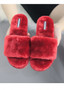 Women's Fashion Cross Band Soft Faux Fur House Indoor or Outdoor Slippers/Free Shipping