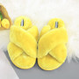 Women's Fashion Cross Band Soft Faux Fur House Indoor or Outdoor Slippers/Free Shipping