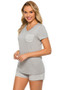 Women's Striped Spliced Sleepwear Pajama Sets With Pocket/Free Shipping