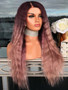 Foxwigs Lace Front Wigs Center Part Wavy Long Ombre Hair Wig with Lace Front/Free Shipping