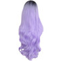 Women's Fashion Front lace Wig Black Pueple Synthetic Hair Long Wigs Curly Wig/Free Shipping