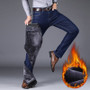 Slim Fit Velvet Men Jeans