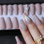 Glitter Ballet False nails